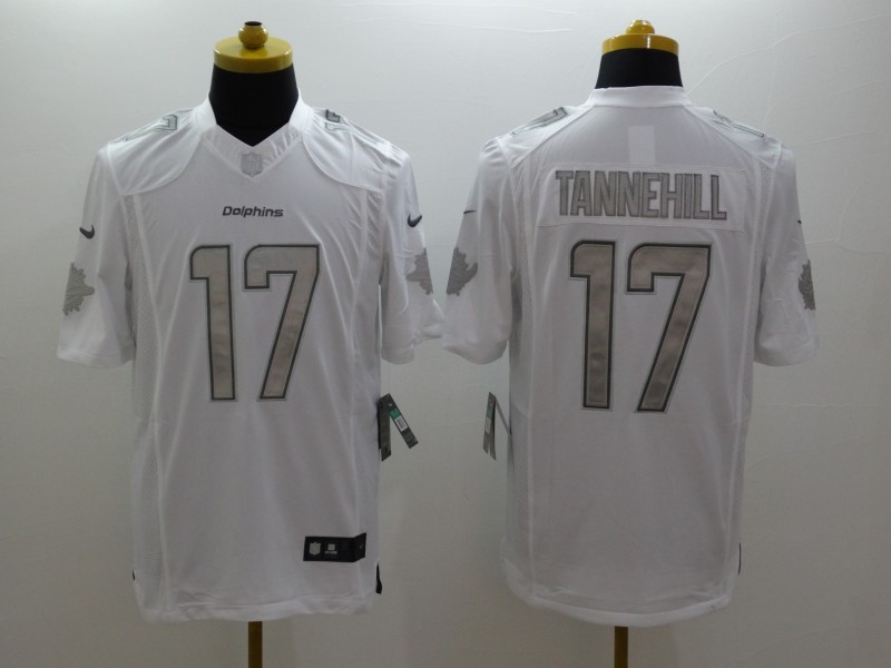 Men's Miami Dolphins Ryan Tannehill #17 White Jersey